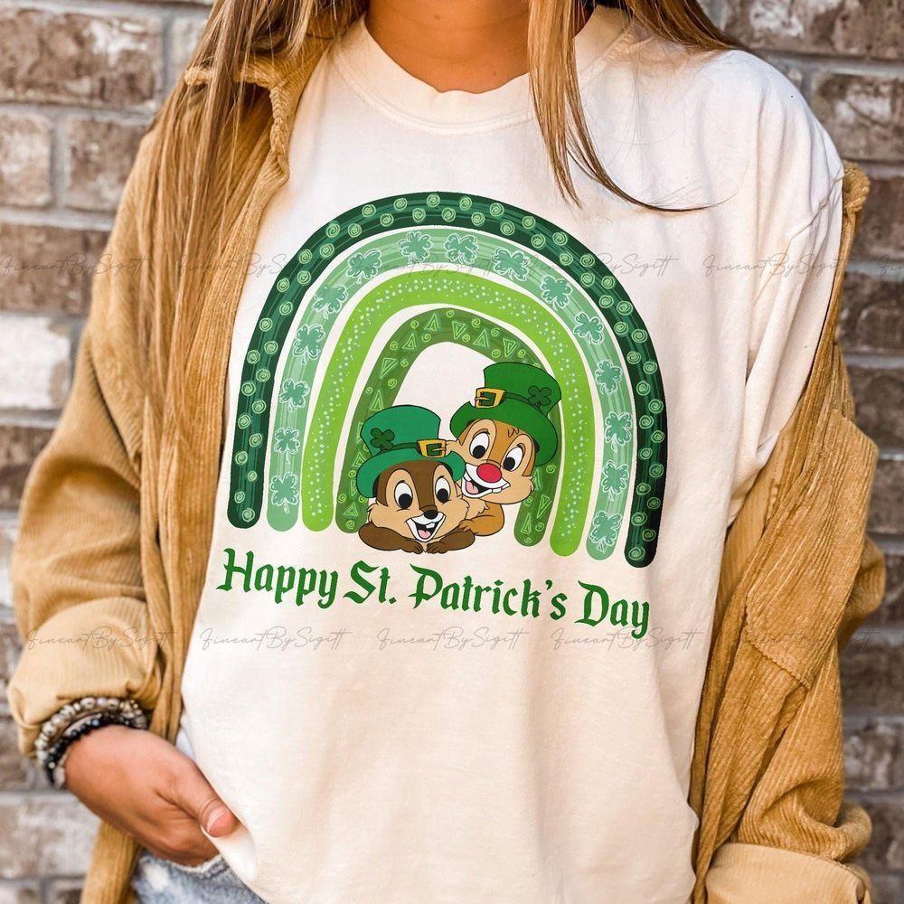 Shamrock Leopard Rainbow St Patricks Day Disney Vuitino Merch